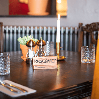 Tables at The White Hart