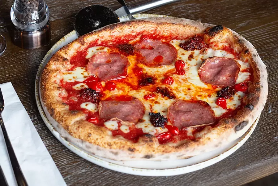 Pizza at The White Hart